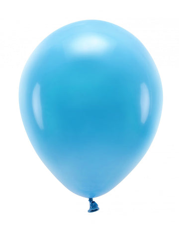 10 Pastel Turquoise Latex Balloons 26 cm