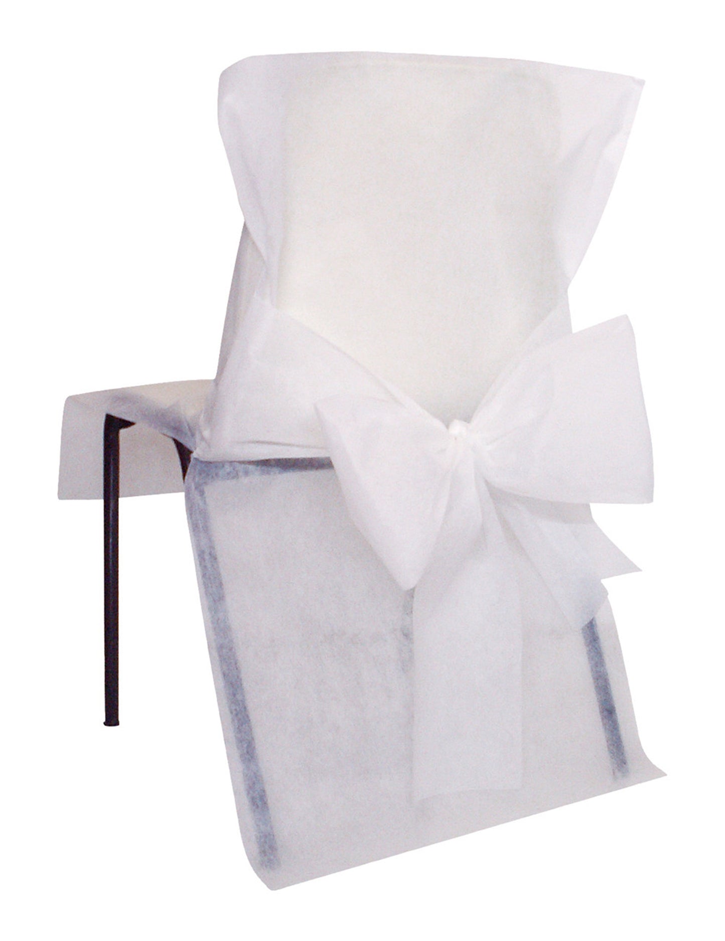 10 Premium White Chair Covers 50 x 95 cm