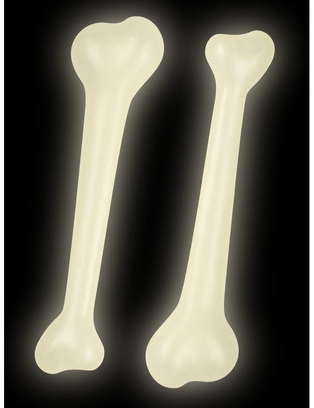 Sada 2 fosforecentních kostí 22 cm