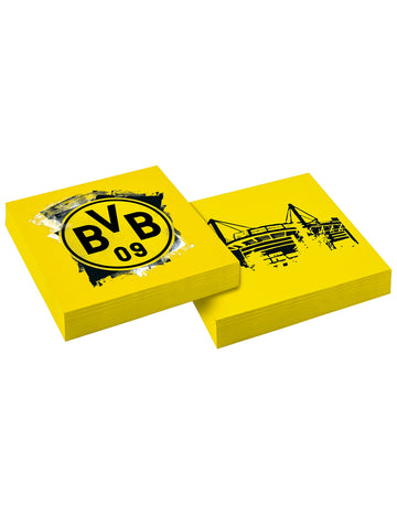 20 Borussia Dortmund Paper ručníky 33 x 33 cm