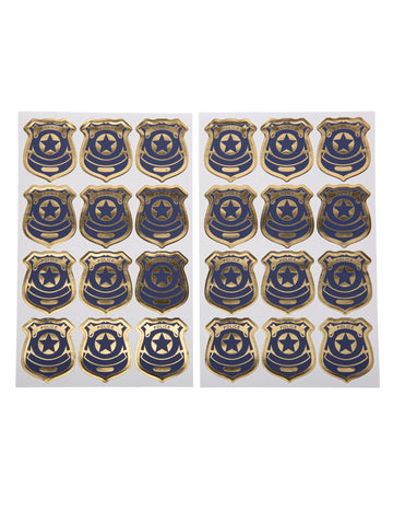 24 4 cm Marine Police Backge Stickers 4 cm