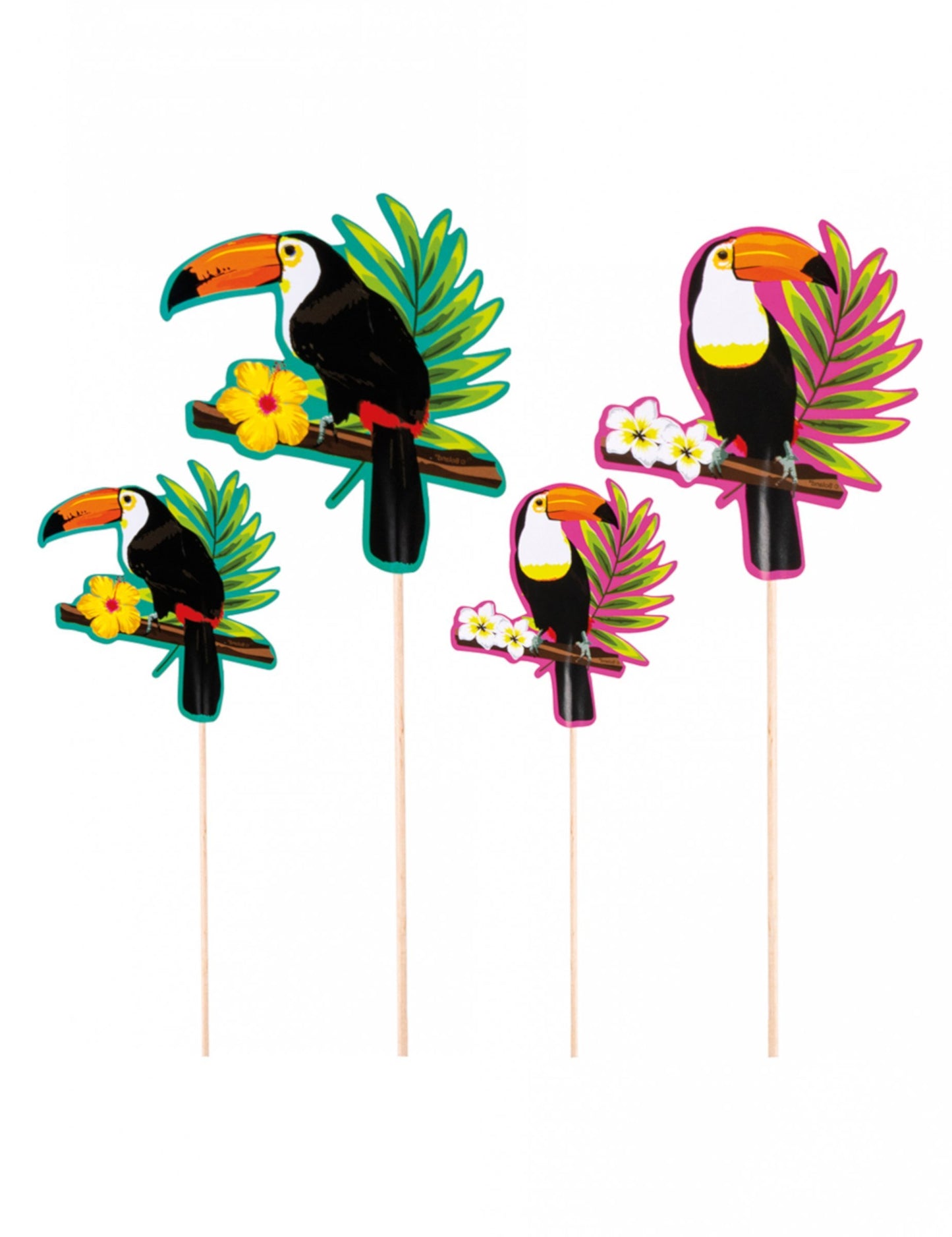 4 Toucan Wooden Peaks 25 - 17,5 cm