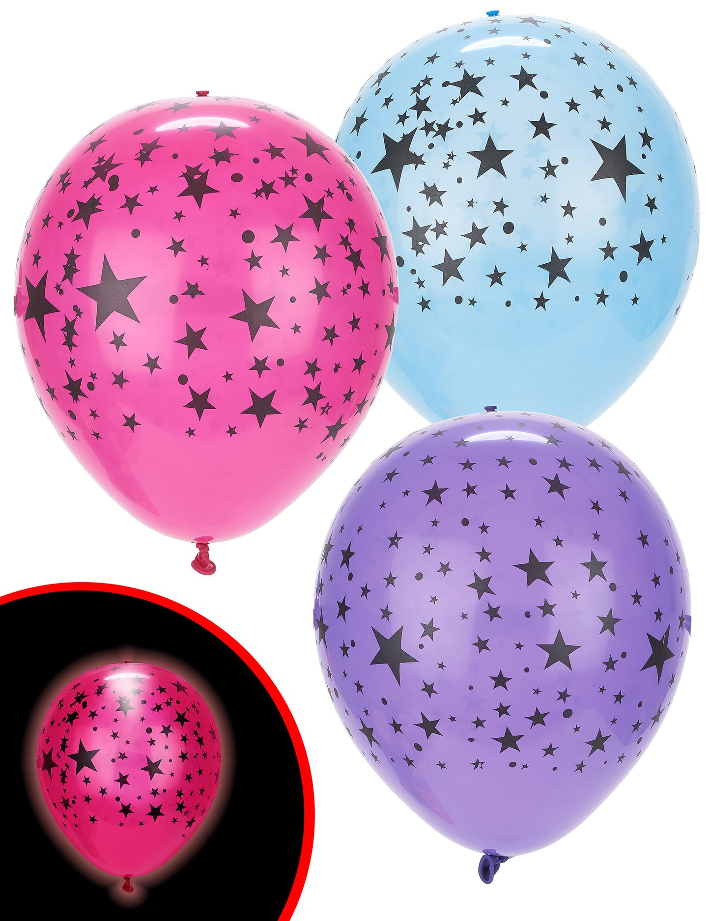 5 LED Balloons Star Illoms