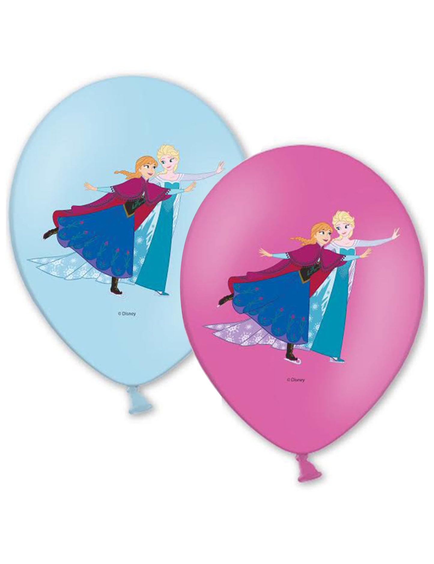 6 Baudruche Balloons Snow Queen