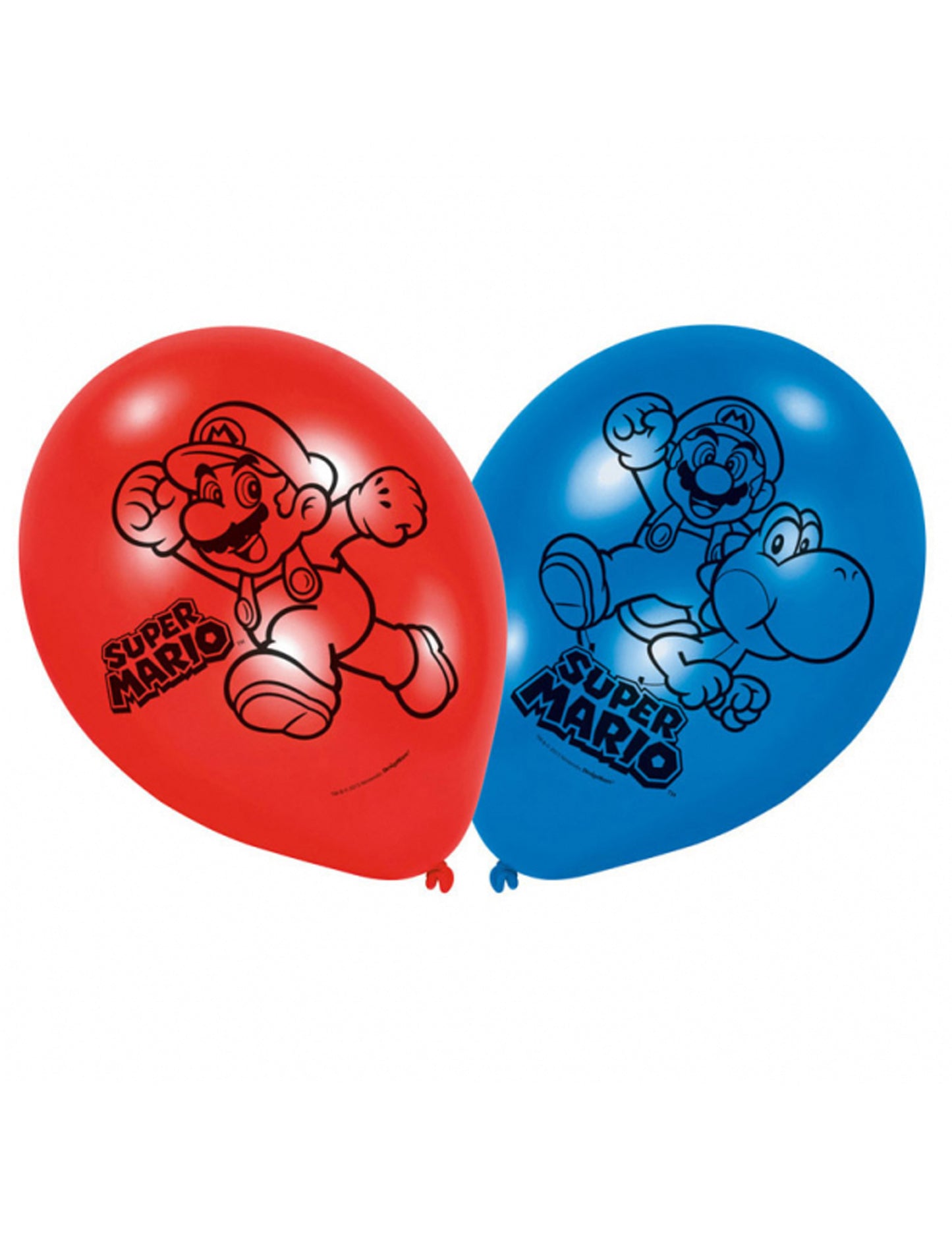 6 Super Mario Latex Balloons