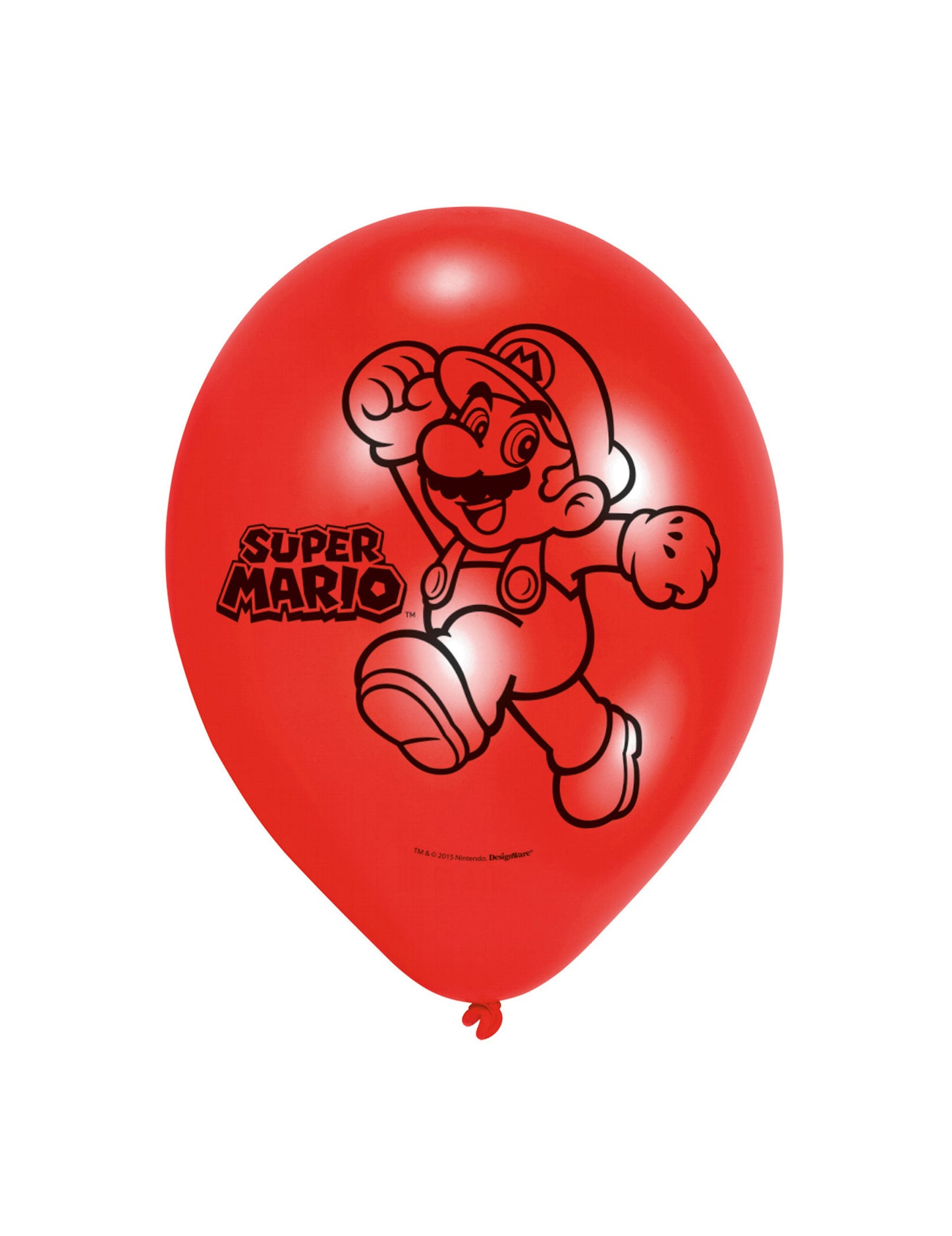 6 Super Mario Latex Balloons