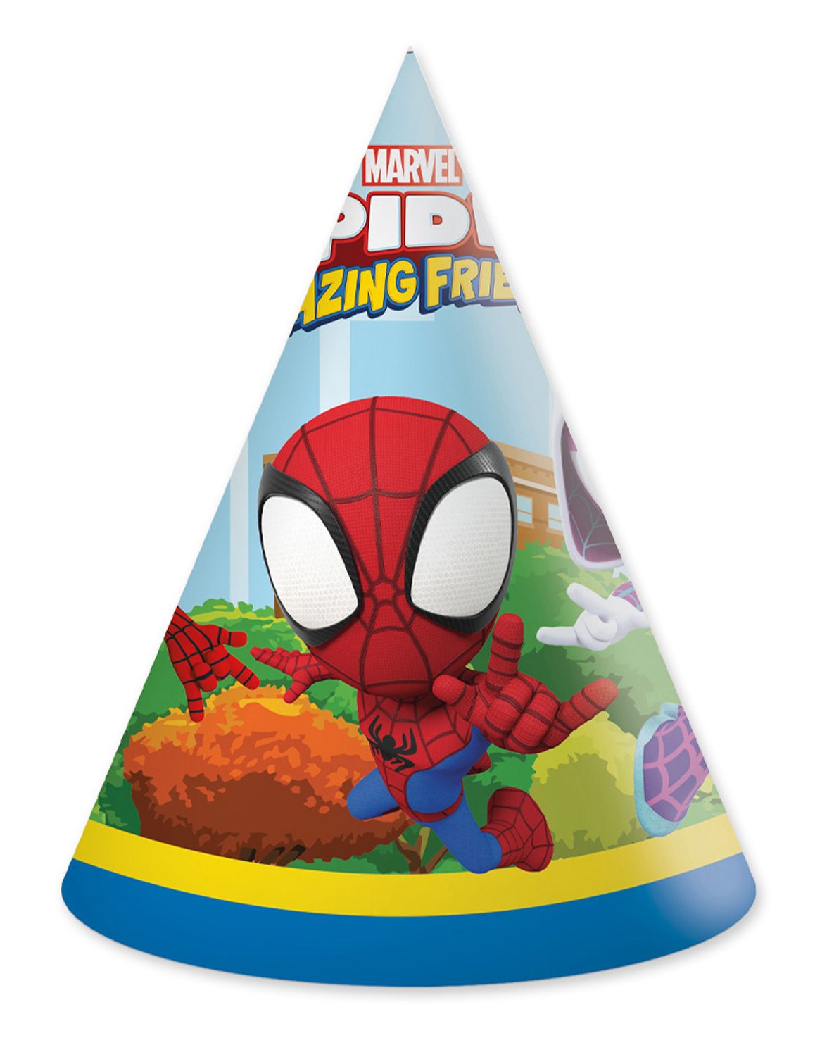 6 Spidey Party Hats a jeho přátelé