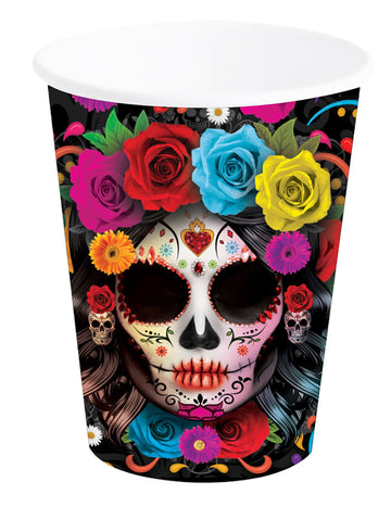 6 Catrina Dia de los muertos 240 ml šálků