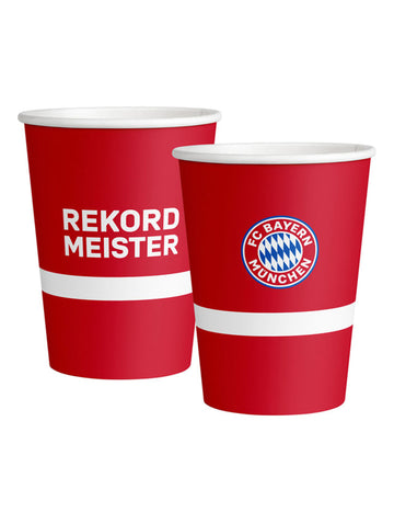 6 velkých kartonových šálků FC Bayern Mnichov 500 ml