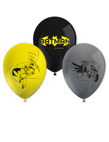 8 Batman Latex Balloons 26 cm