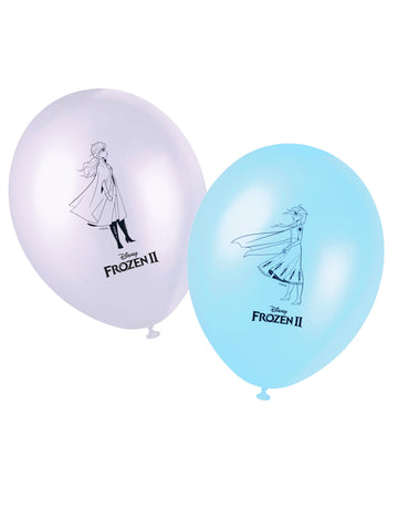 8 Latex Balloons The Snow Queen 2 28 cm