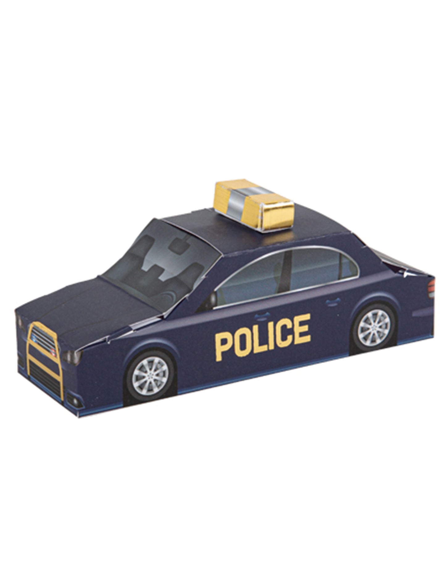 8 kontejnerů policejních automobilů 15 x 5 x 5 cm