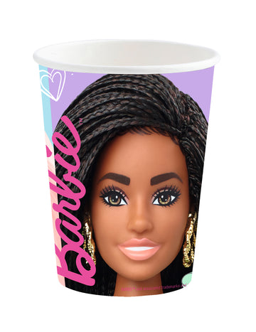 8 Barbie Sweet Life Certons Cups 250 ml