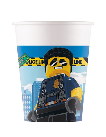 8 FSC LEGO CITY 200 ml CURBOARD CUPS