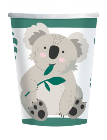 8 Koala 250 ml kartonových šálků