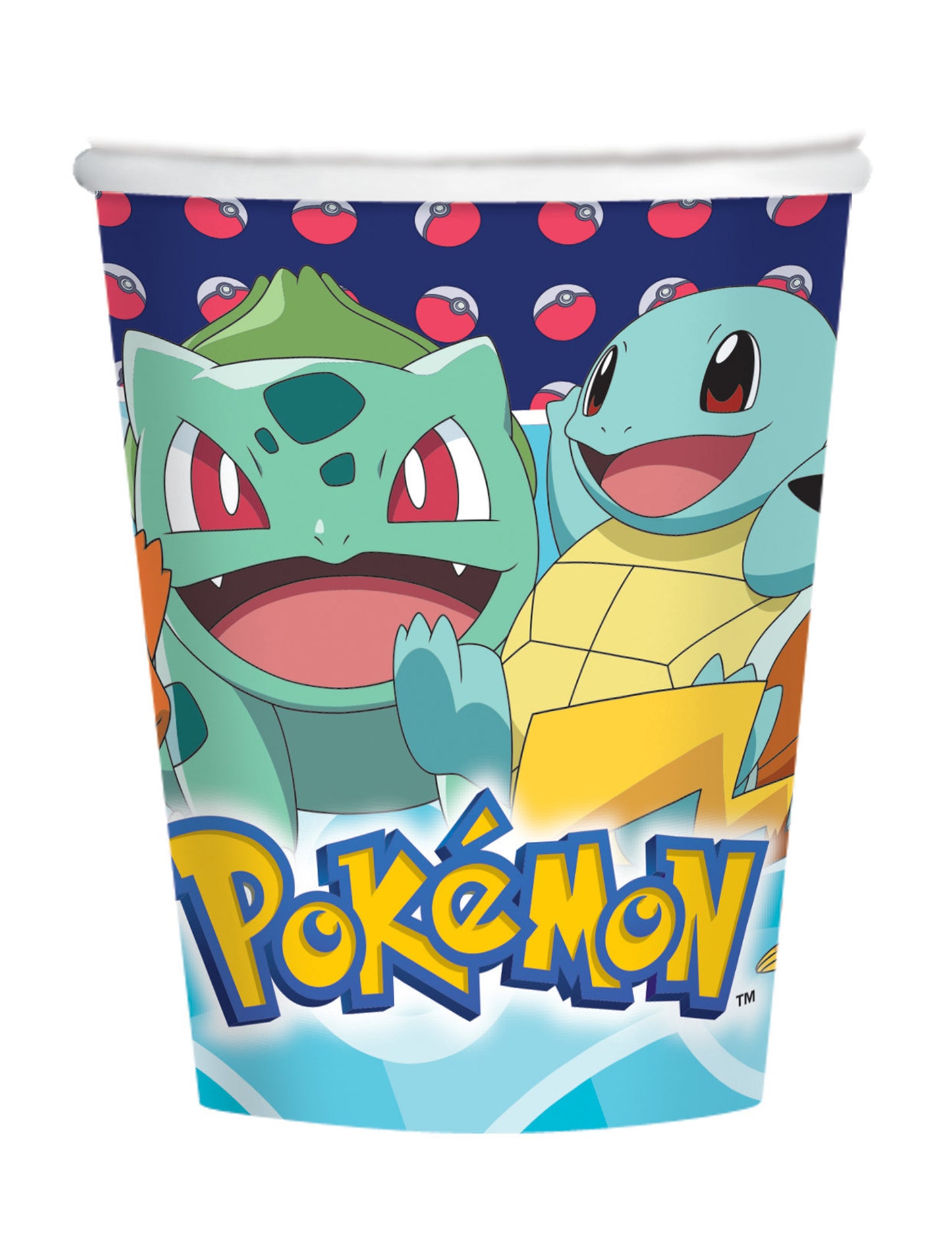 8 Pokémonské kartonové šálky 250 ml