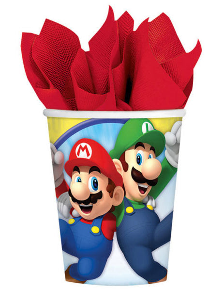 8 Super Mario 250 ml kartonových šálků