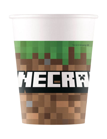 8 FSC Paper Cups 200 ml minecraft