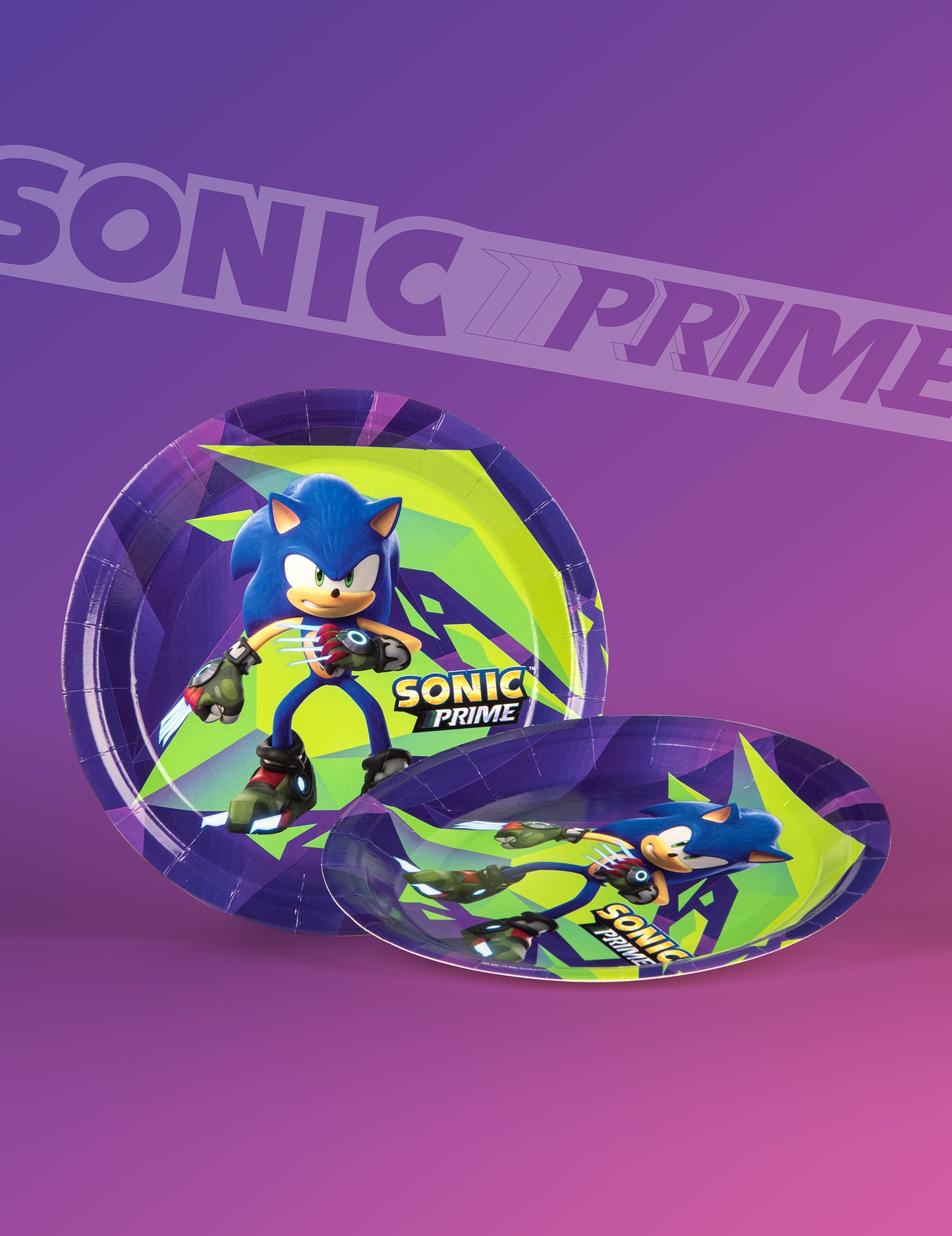 8 velkých Sonic Prime 23 cm destičky