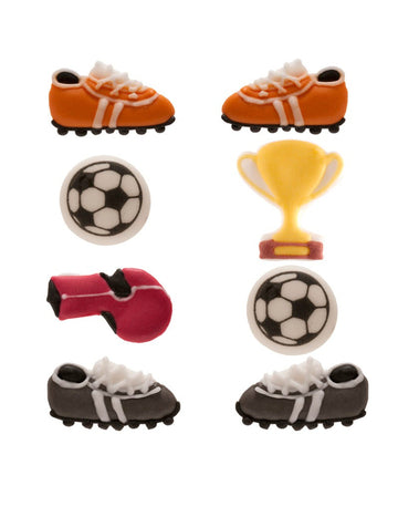 8 Mini Football Sugar Figurnes 9 g