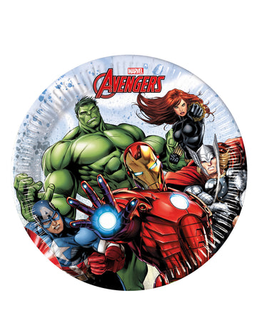 8 malých kartonových talířů Avengers Mighty 20 cm