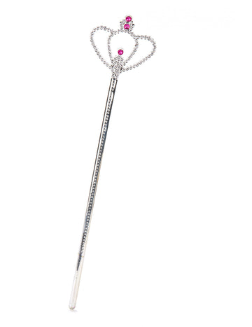 Adult and Child Silver Diamond Princess Wand