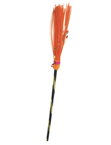 Orange Witch Broom 95 cm