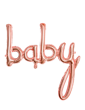 Baby Rose Gold Aluminium Balloon 73,5 x 75,5 cm