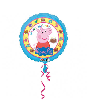 Všechno nejlepší k narozeninám Peppa Pig 43 cm hliníkový balón