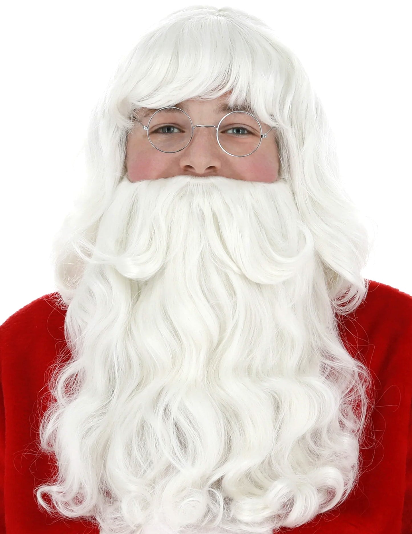 Dospělý vousy a paruka dospělého Santa Clause