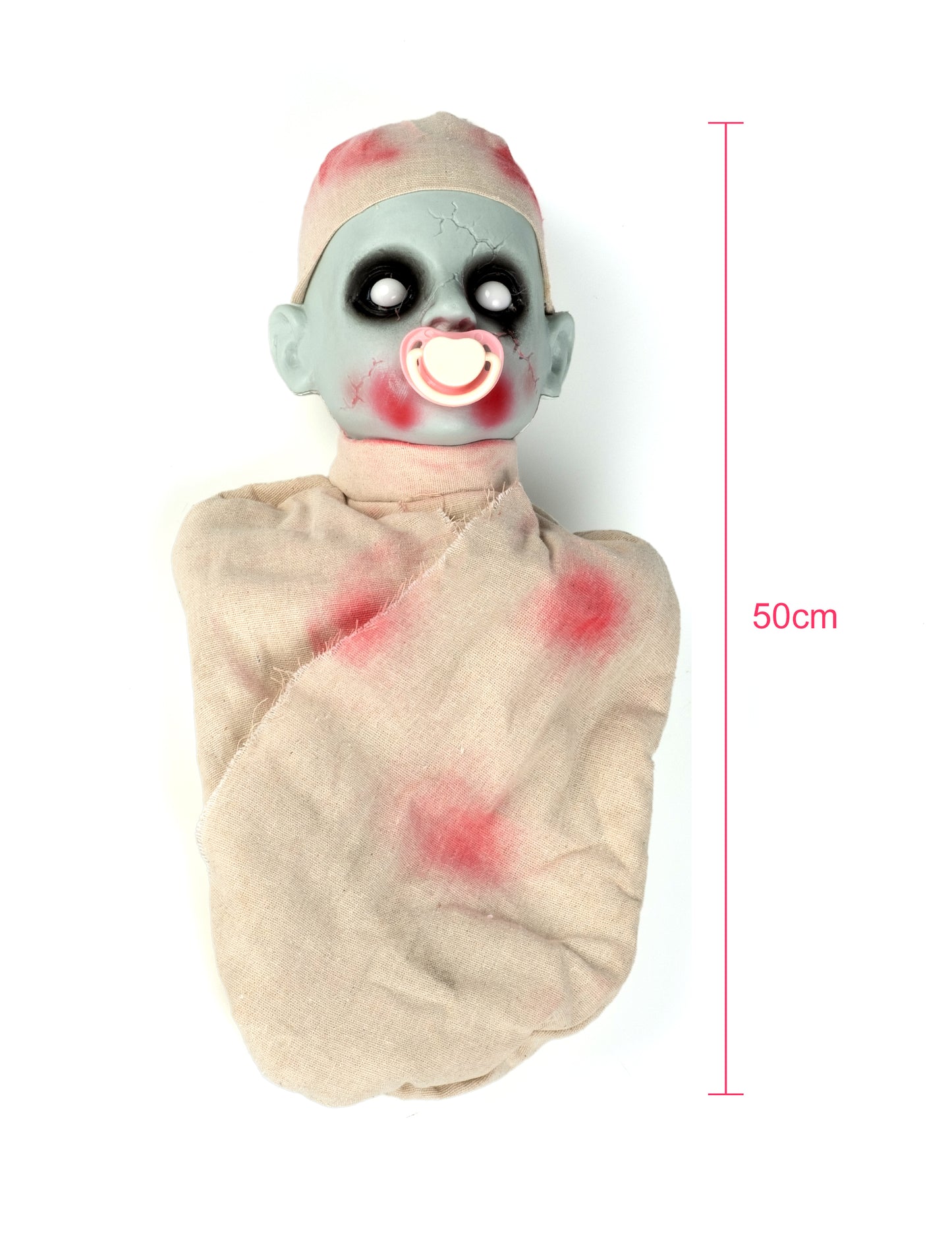 Baby Zombie krvavá a zvuková krvavá a zvuk 50 cm