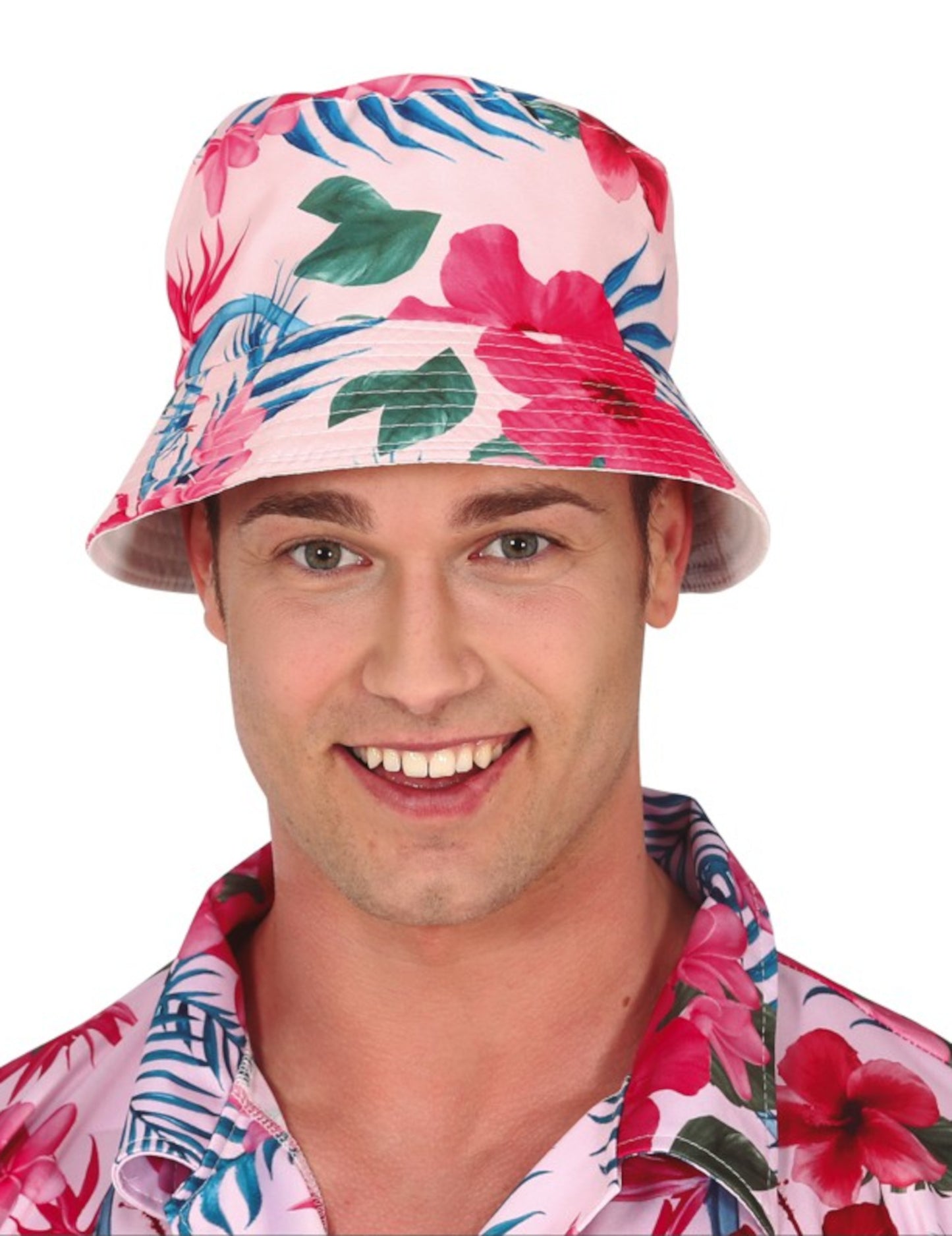 Bob Printed Flowers and Flamingos Hawaii Adult