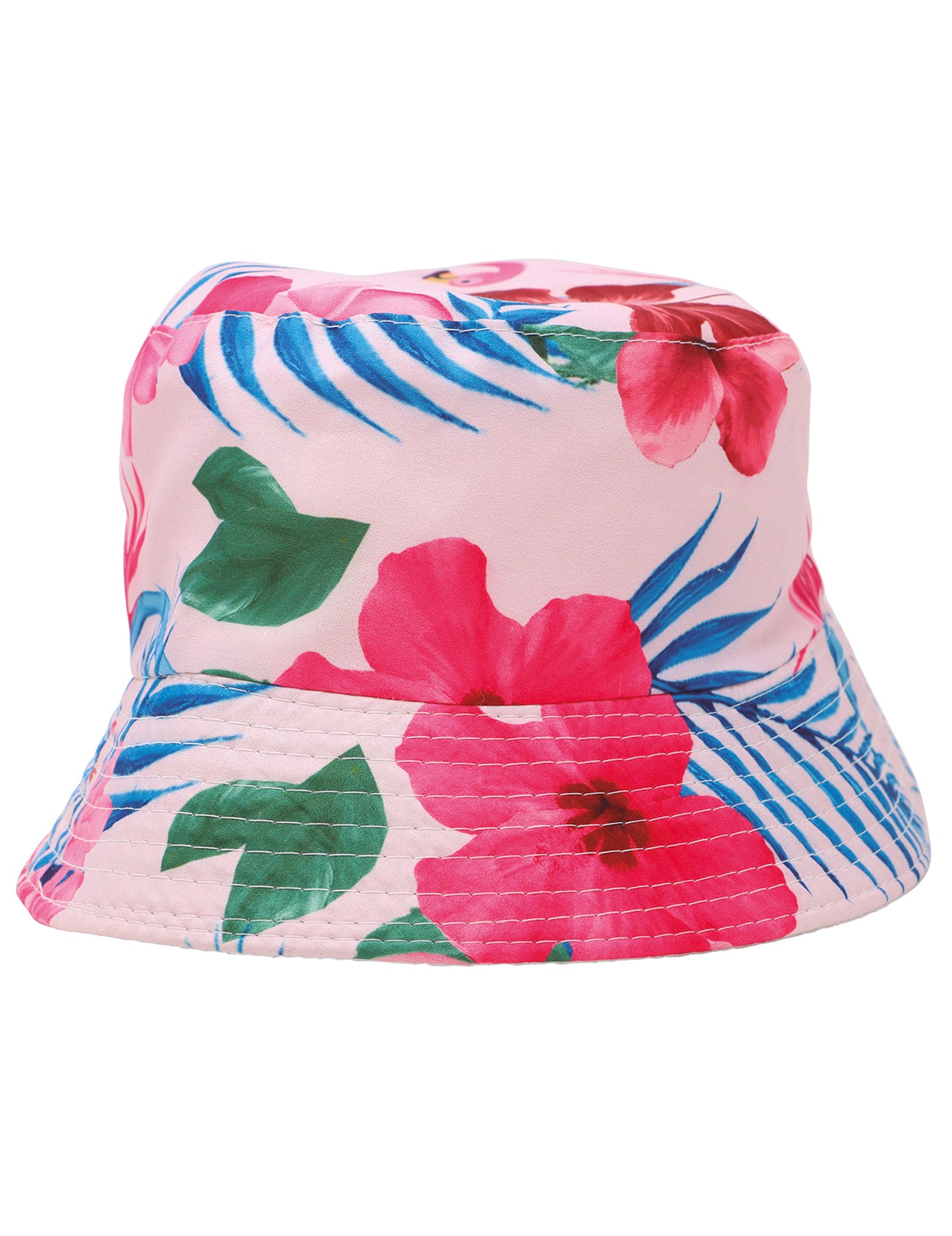 Bob Printed Flowers and Flamingos Hawaii Adult