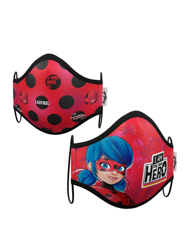 Box 2 opakovaně použitelných dětských ochranných masek Ladybug