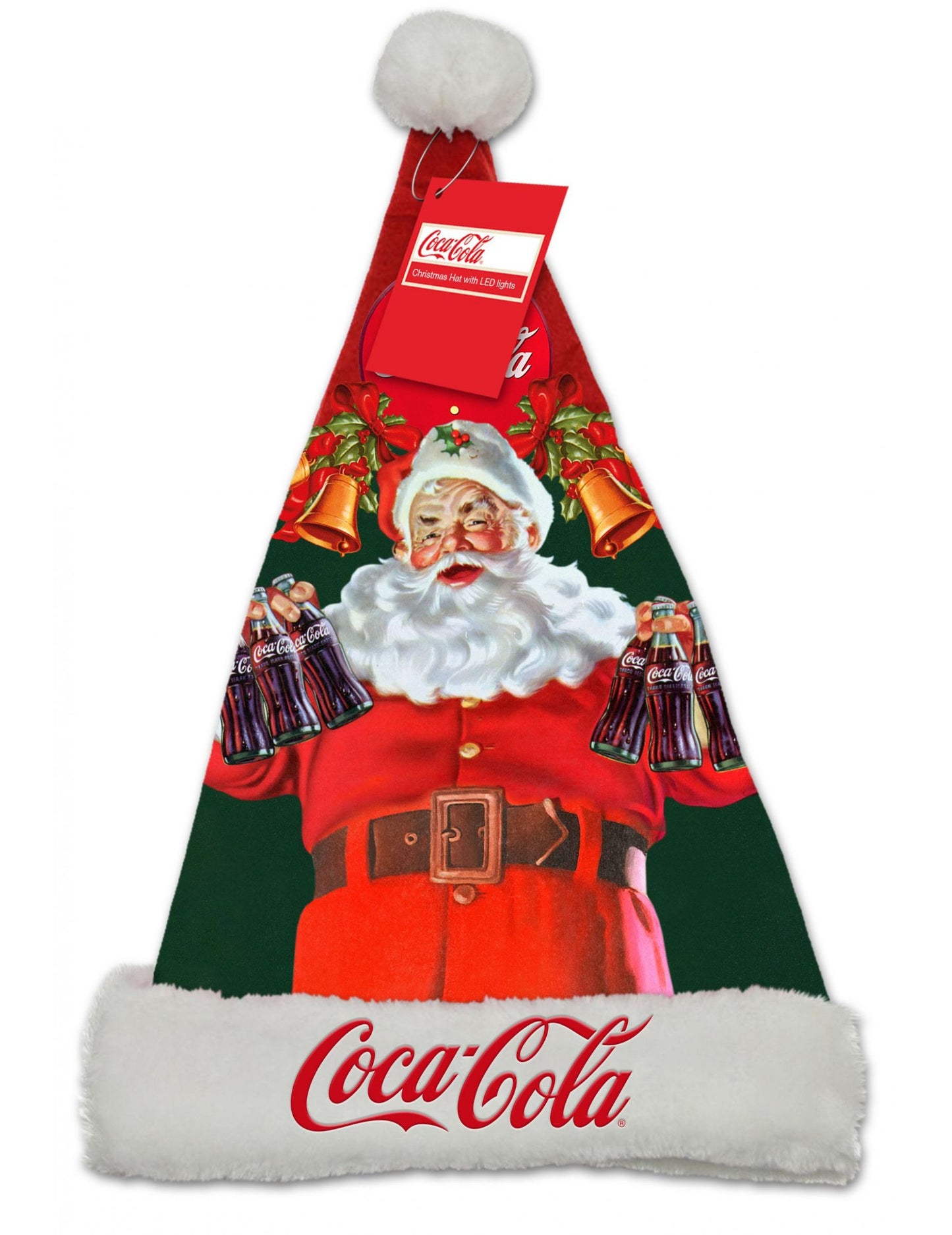 Obří světelný klobouk Coca-Cola