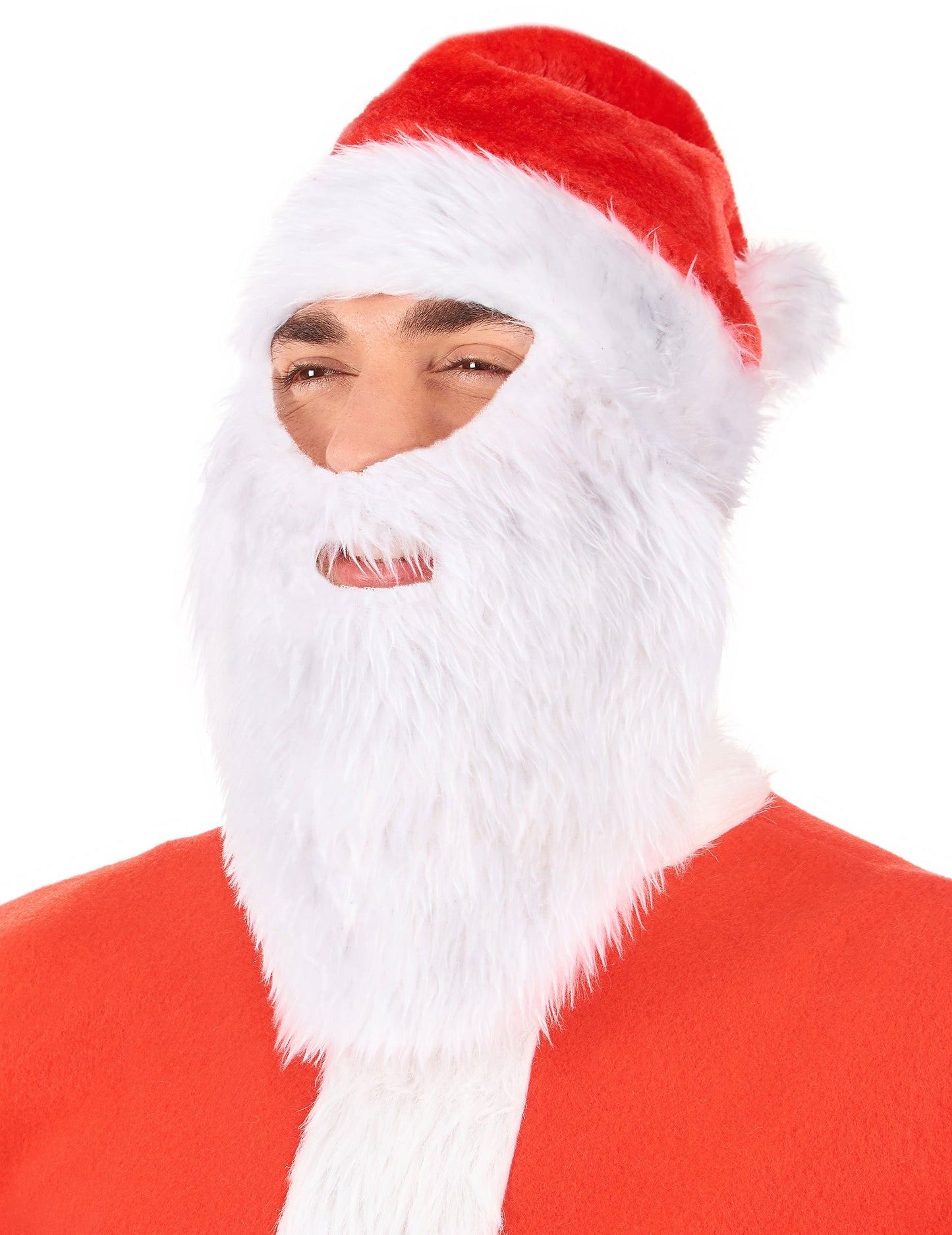 Kapota Santa Claus s dospělými vánočními vousy