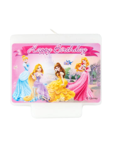 Svíčka všechno nejlepší k narozeninám Disney Princezny 9 x 7 cm