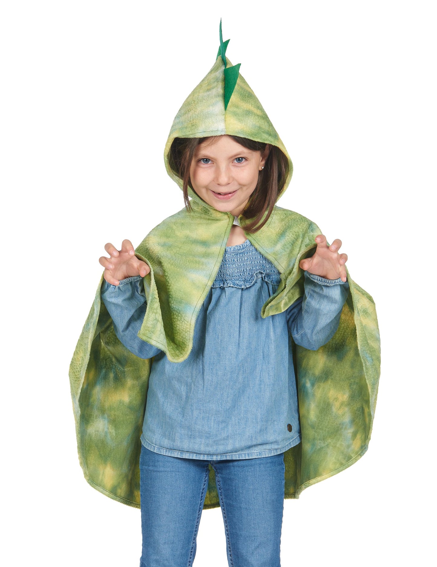 Children's Green Dinosaur Cape