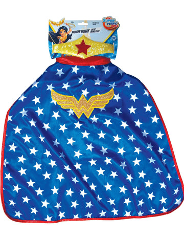 Cape a Tiare Wonder Woman Super Hero Girls Children