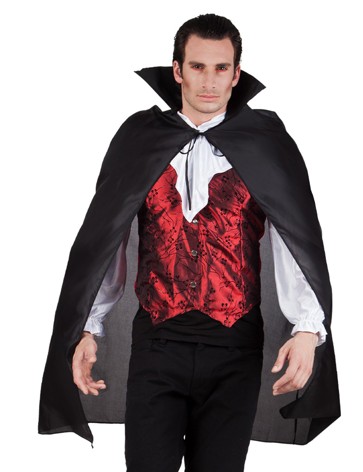 Adult Black Vampire Cape 120 cm Halloween