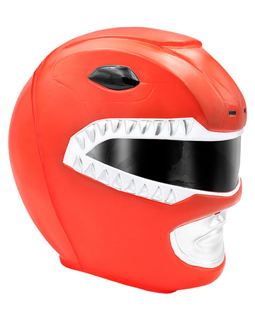 Červená helma Power Ranger pro dospělé