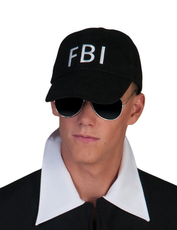 Dospělý černý čepice FBI