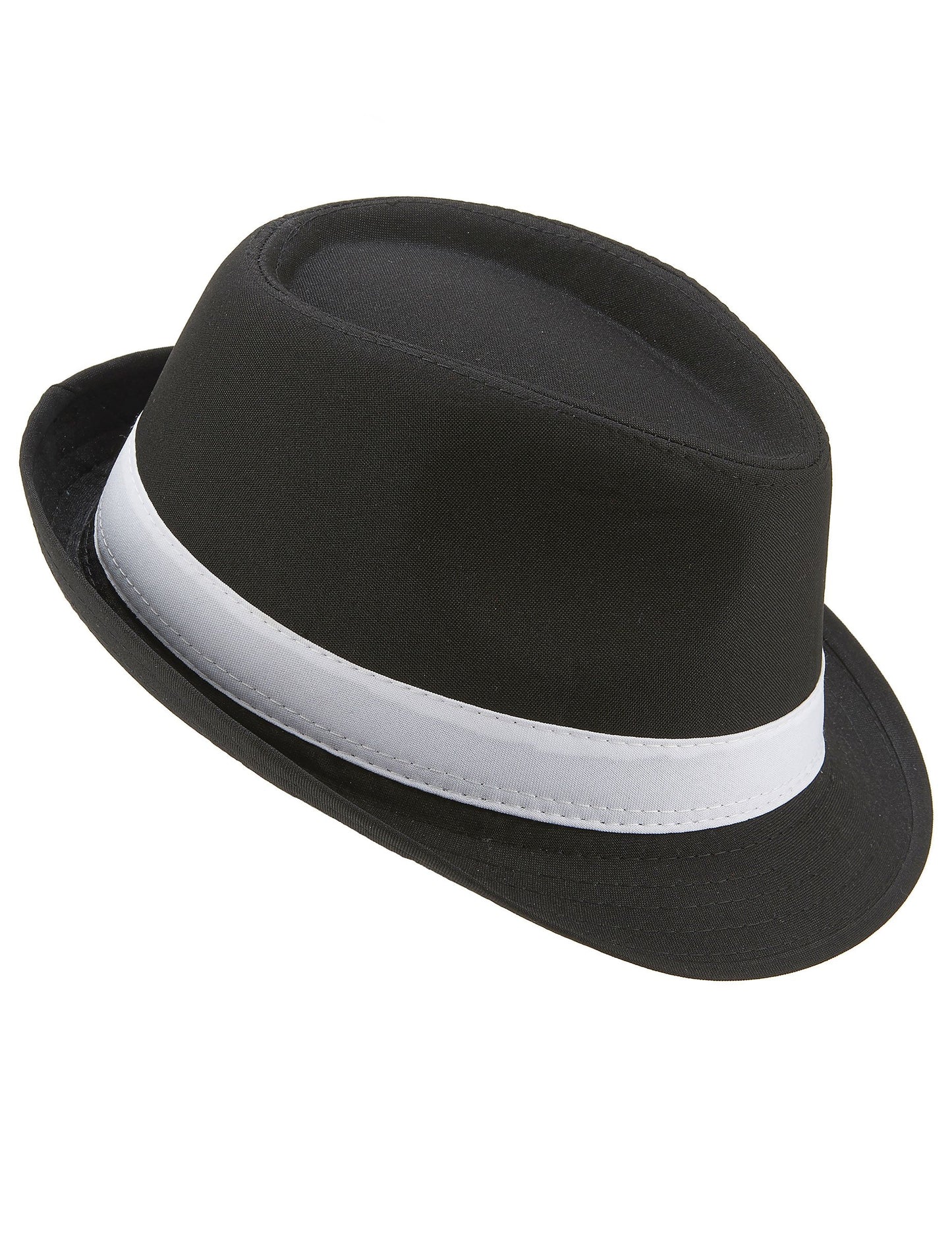 Borsalino černý luxeband bílý dospělý