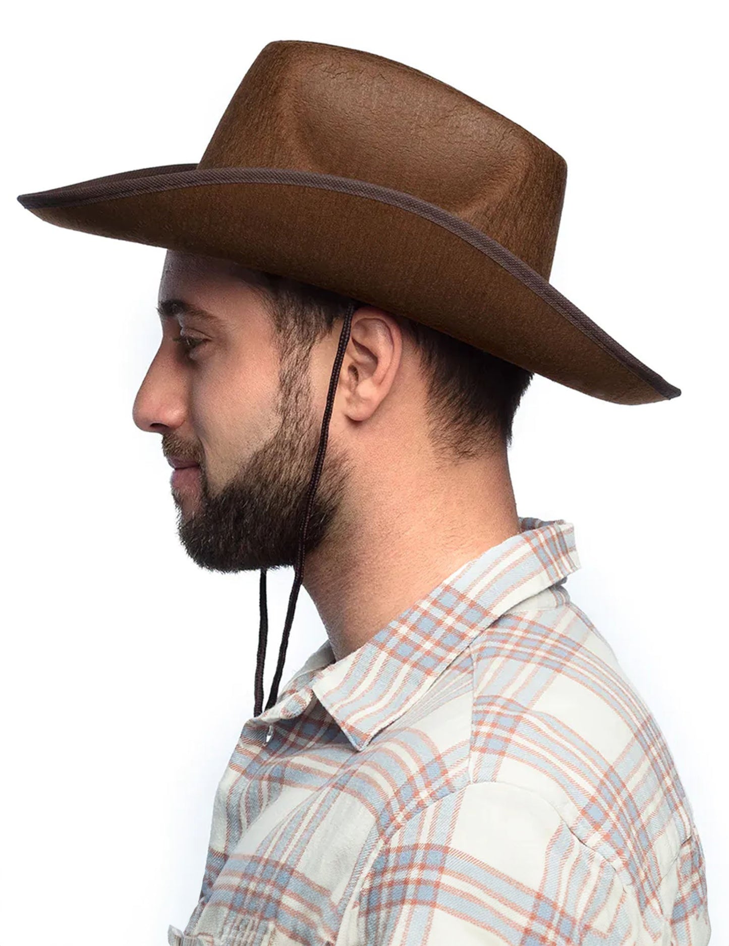 Adult Brown Cowboy klobouk