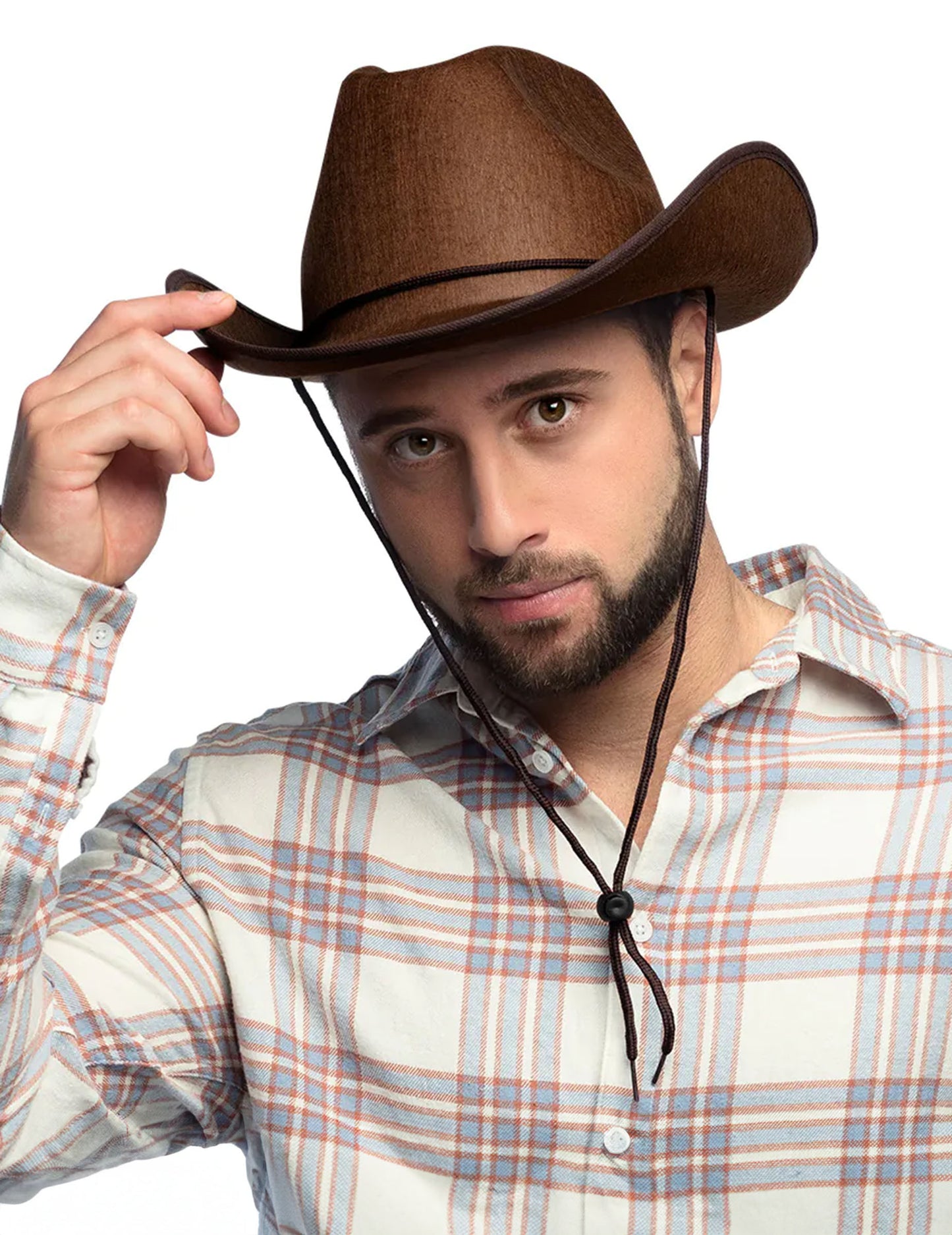 Adult Brown Cowboy klobouk