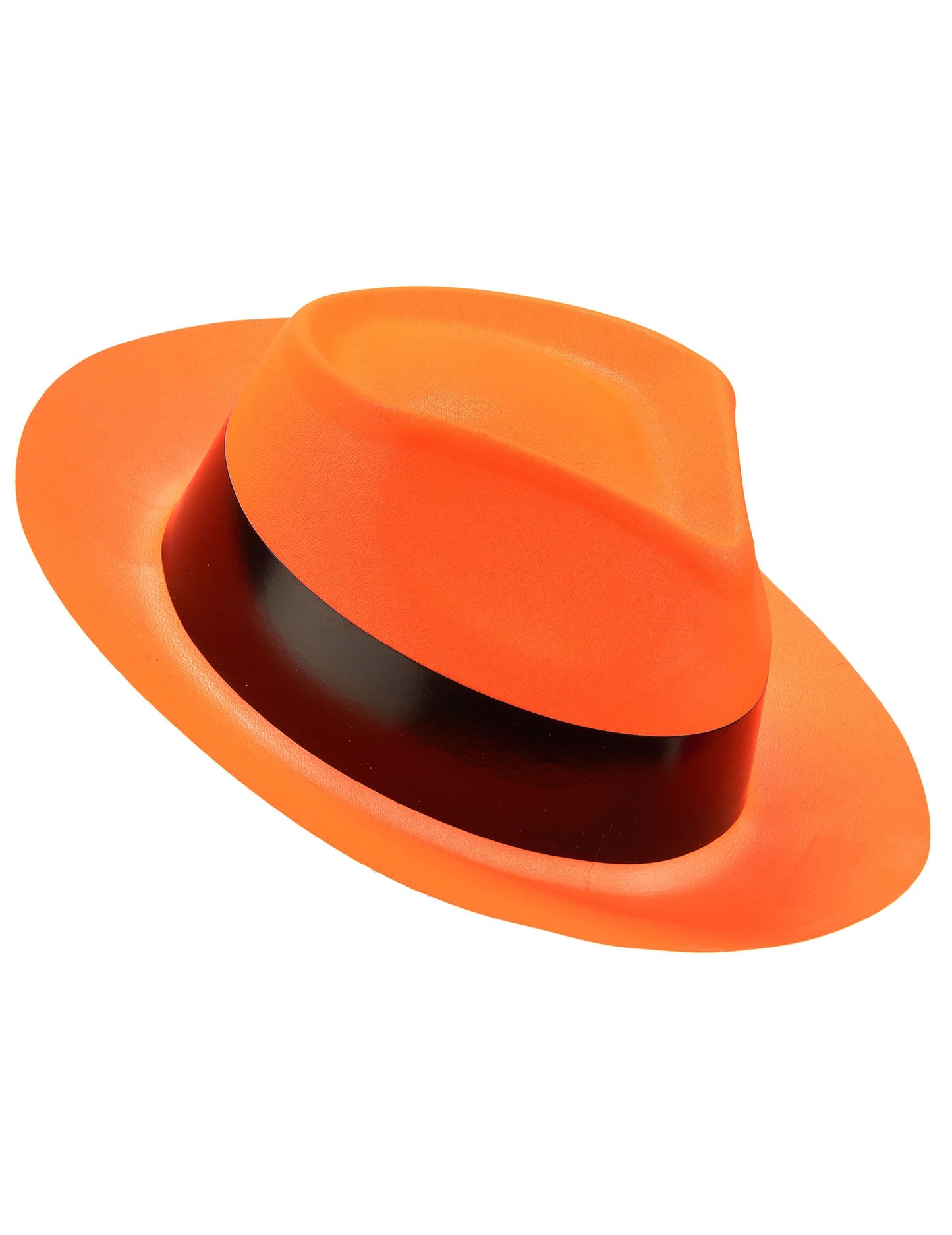 Fluo Adult Orange Gangster Hat