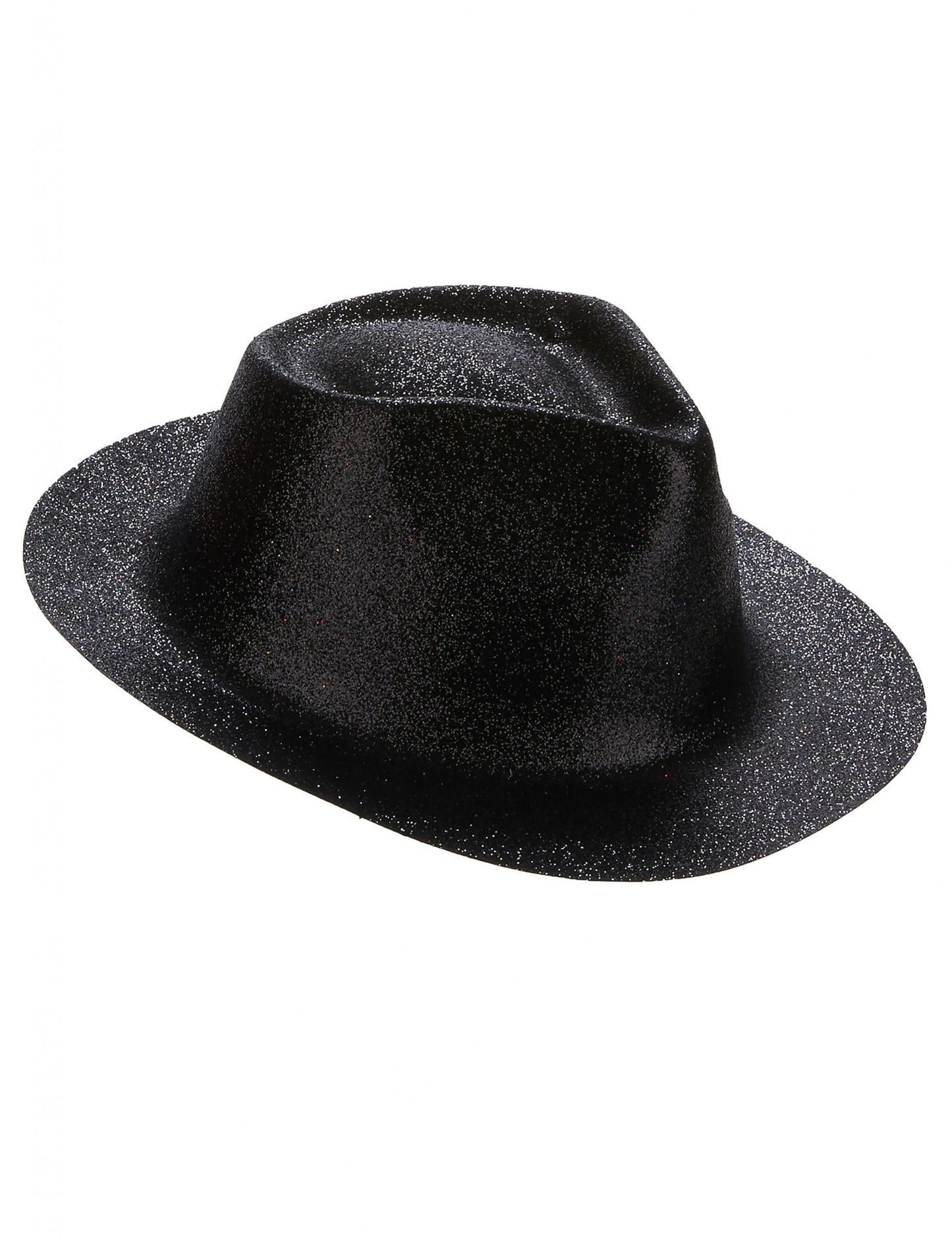 Adult Black Glitter Hat