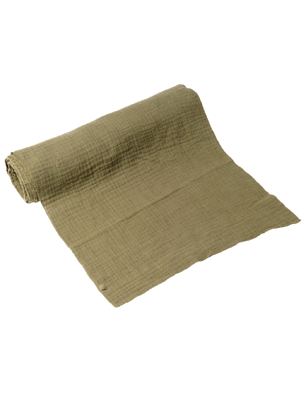 Khaki bavlněná gázová stůl běžec 30 cm x 3 m