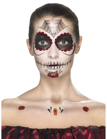 Kit make -up princezna Spider Woman Dia de los muertos