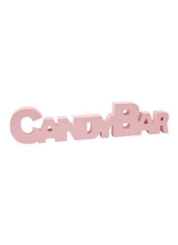 Candy Bar Pink Wooden Table Dekorace 27 cm